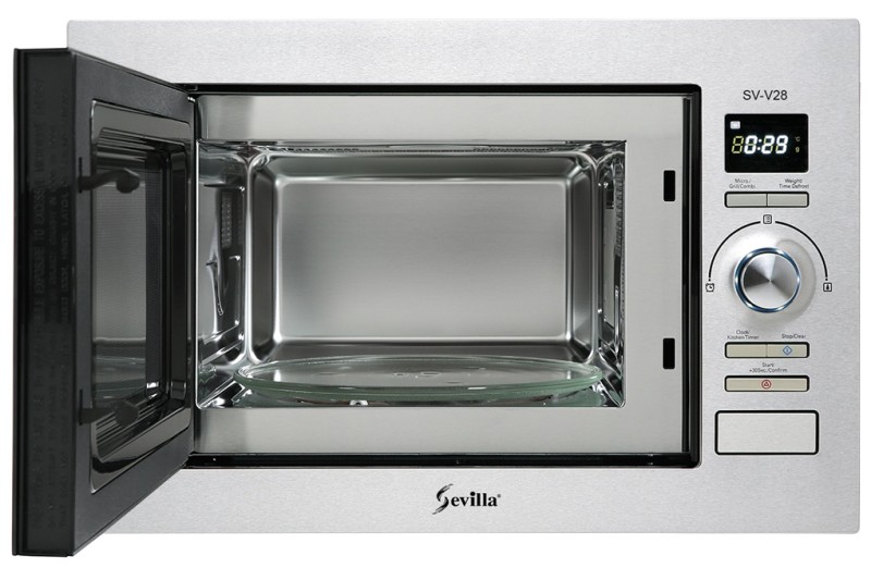 2.LO%CC%80 VI SO%CC%81NG KE%CC%80M NU%CC%9BO%CC%9B%CC%81NG A%CC%82M TU%CC%89 SEVILLA SV V28 Lò vi sóng kèm nướng âm tủ Sevilla SV-V28
