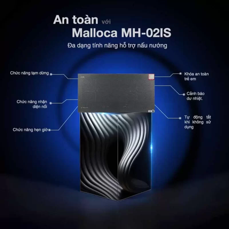 Bếp từ 2 vùng nấu Malloca MH-02IS 1 Bếp từ 2 vùng nấu Malloca MH-02IS