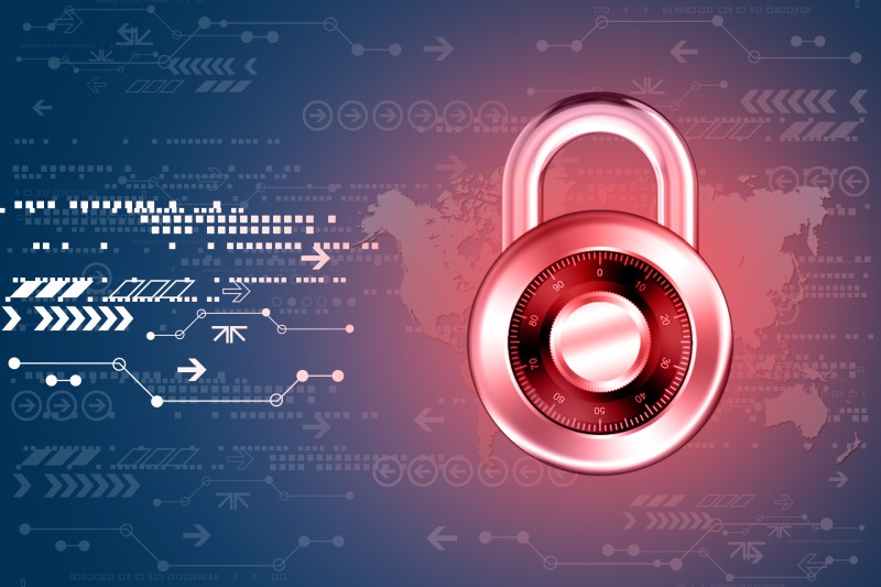 Lovepik com 500494073 network security lock Bảo Vệ An Toàn Tối Ưu với Top 5 Khóa Cửa Công Nghệ sau đây !