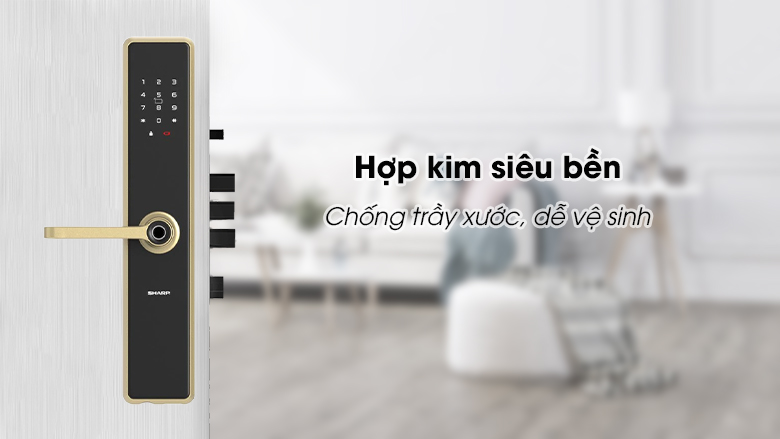 khoa sharp A1 B cannhacongnghe Hướng dẫn Sử Dụng Khóa Vân Tay Thông Minh Sharp A1-B