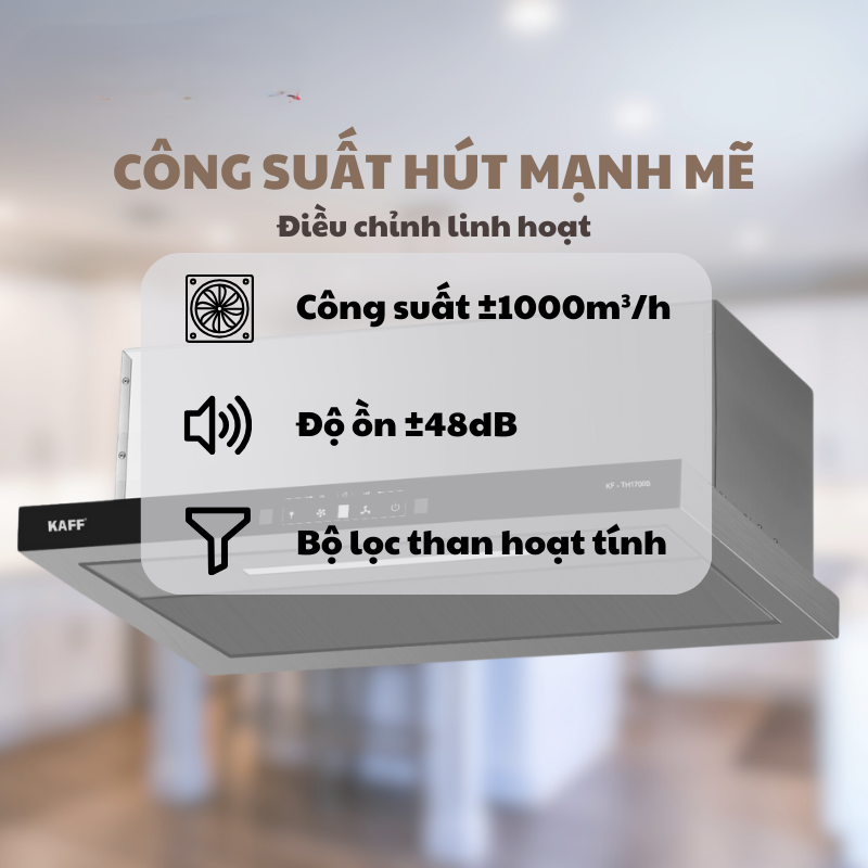 MÁY HÚT MÙI ÂM TỦ KAFF KF-TH1700S 13 MÁY HÚT MÙI ÂM TỦ KAFF KF-TH1700S