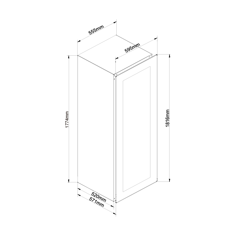 TỦ BẢO QUẢN RƯỢU ÂM TỦ MALLOCA MWC-95BI 19 TỦ BẢO QUẢN RƯỢU ÂM TỦ MALLOCA MWC-95BI