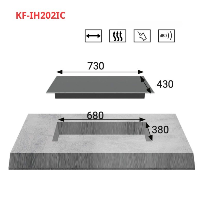 BẾP ĐIỆN TỪ KAFF KF-IH202IC 14 BẾP ĐIỆN TỪ KAFF KF-IH202IC