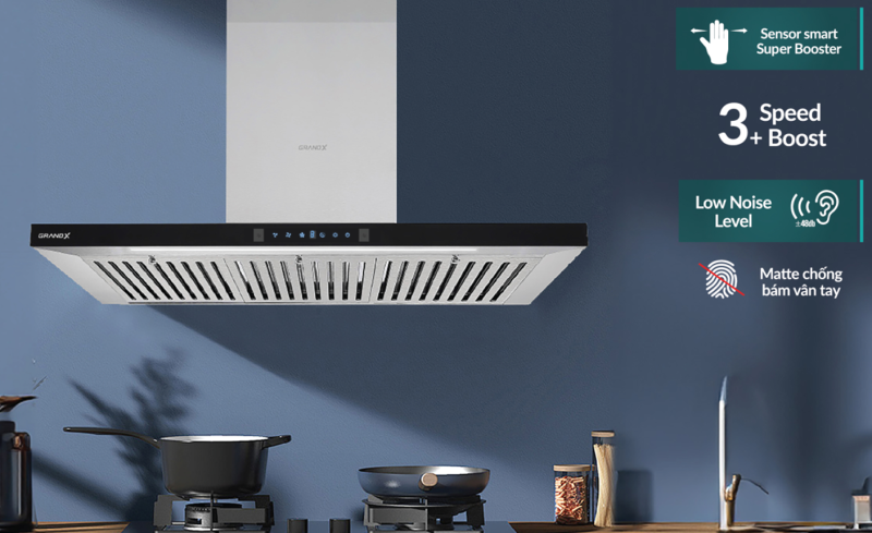 Máy hút mùi áp tường GrandX GX H90T65 8 Máy hút mùi áp tường GrandX GX H90T65