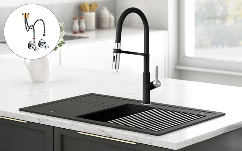 VÒI RỬA KONOX TEMA BLACK 20 VÒI RỬA KONOX TEMA BLACK