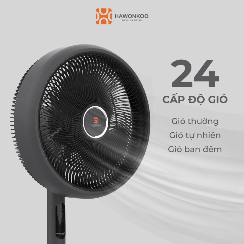 QUẠT ĐIỆN HAWONKOO DC FDH-012-SPEED24-GR 16 QUẠT ĐIỆN HAWONKOO DC FDH-012-SPEED24-GR