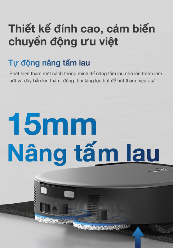 ROBOT HÚT BỤI LAU NHÀ ECOVACS DEEBOT X5 PRO OMNI 61 ROBOT HÚT BỤI LAU NHÀ ECOVACS DEEBOT X5 PRO OMNI