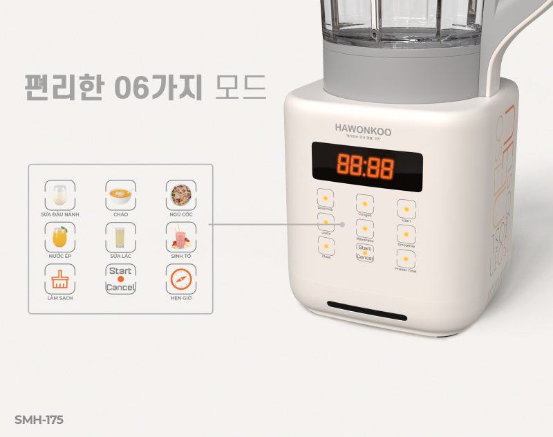 MÁY LÀM SỮA HẠT HAWONKOO SMH-175 33 MÁY LÀM SỮA HẠT HAWONKOO SMH-175