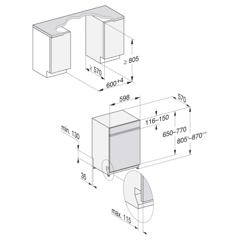 Máy rửa bát MIELE G 7210 SCI BRWS 11 Máy rửa bát MIELE G 7210 SCI BRWS