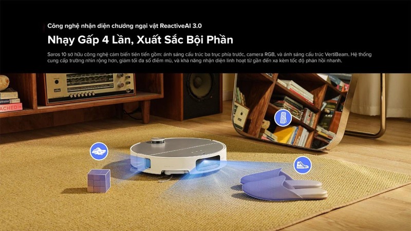 ROBOT HÚT BỤI LAU NHÀ ROBOROCK SAROS 10 79 ROBOT HÚT BỤI LAU NHÀ ROBOROCK SAROS 10