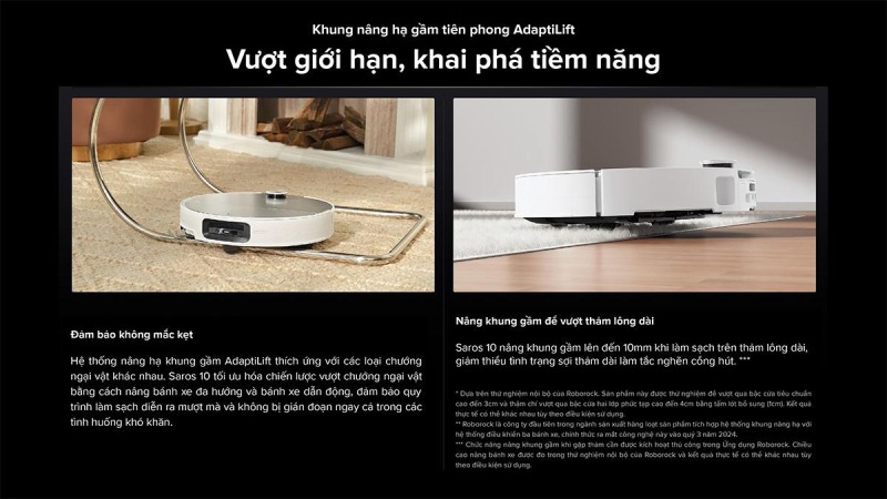 ROBOT HÚT BỤI LAU NHÀ ROBOROCK SAROS 10 73 ROBOT HÚT BỤI LAU NHÀ ROBOROCK SAROS 10