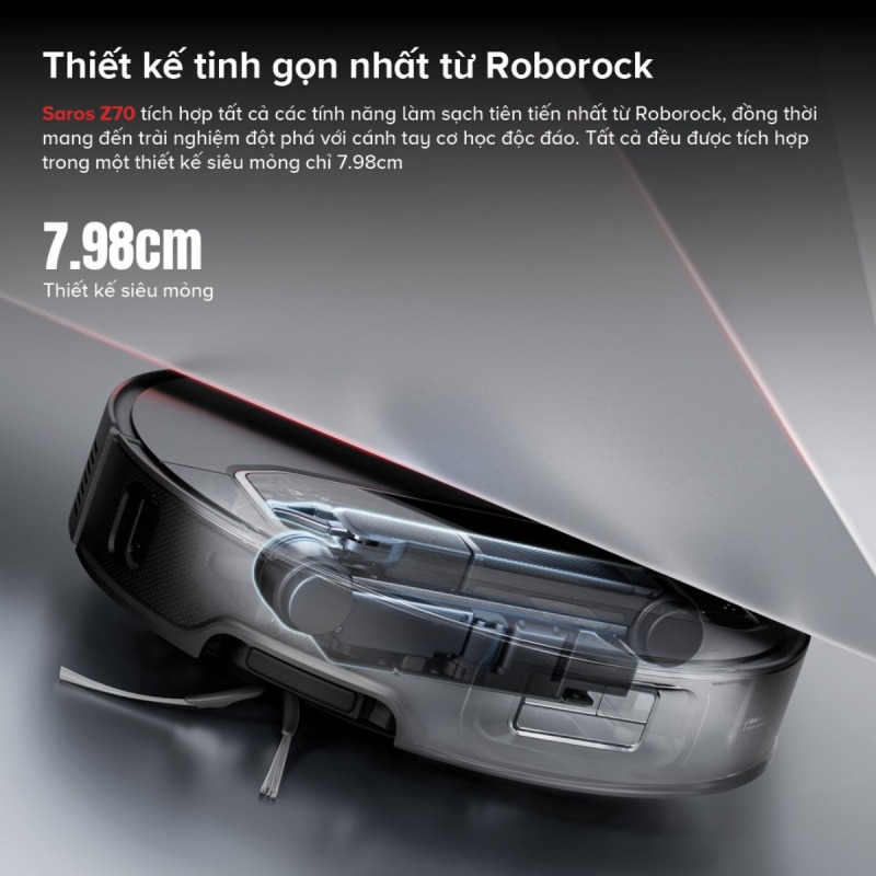 ROBOT HÚT BỤI LAU NHÀ ROBOROCK SAROS Z70 79 ROBOT HÚT BỤI LAU NHÀ ROBOROCK SAROS Z70