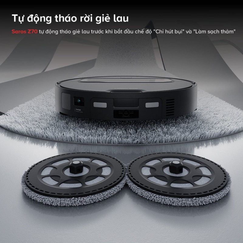 ROBOT HÚT BỤI LAU NHÀ ROBOROCK SAROS Z70 82 ROBOT HÚT BỤI LAU NHÀ ROBOROCK SAROS Z70