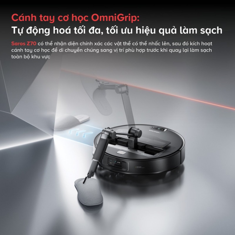 ROBOT HÚT BỤI LAU NHÀ ROBOROCK SAROS Z70 66 ROBOT HÚT BỤI LAU NHÀ ROBOROCK SAROS Z70