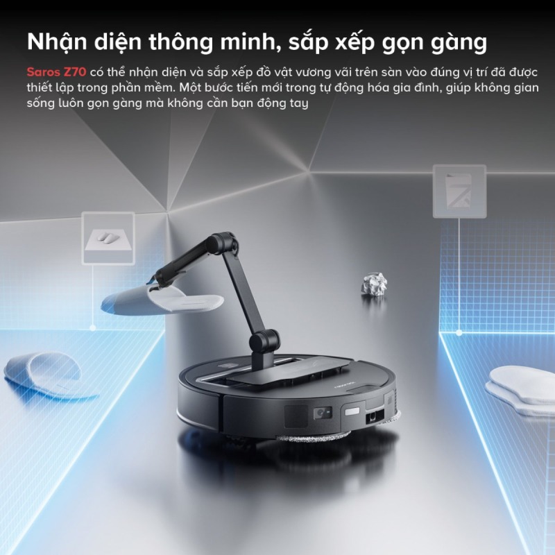 ROBOT HÚT BỤI LAU NHÀ ROBOROCK SAROS Z70 63 ROBOT HÚT BỤI LAU NHÀ ROBOROCK SAROS Z70