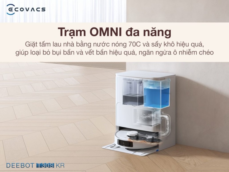 ROBOT HÚT BỤI LAU NHÀ ECOVACS DEEBOT T30S KR 48 ROBOT HÚT BỤI LAU NHÀ ECOVACS DEEBOT T30S KR