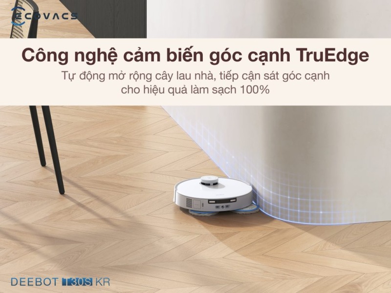 ROBOT HÚT BỤI LAU NHÀ ECOVACS DEEBOT T30S KR 45 ROBOT HÚT BỤI LAU NHÀ ECOVACS DEEBOT T30S KR