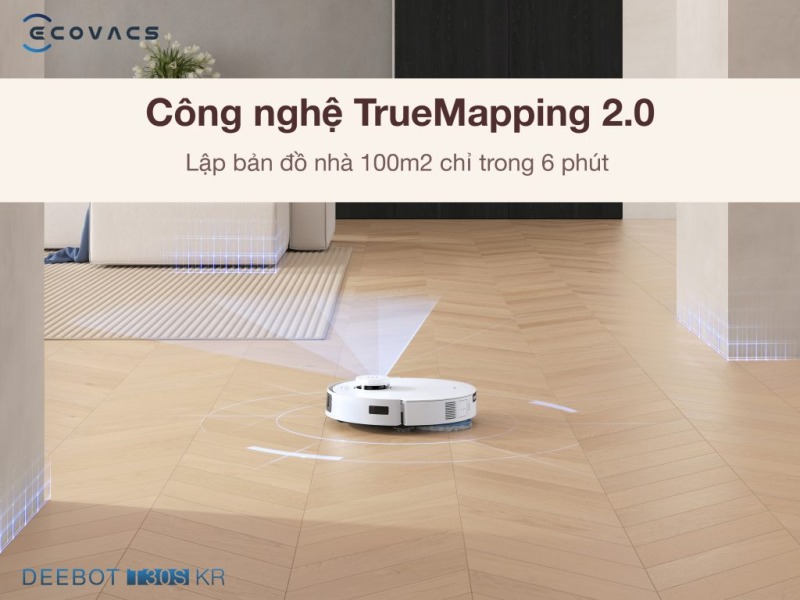 ROBOT HÚT BỤI LAU NHÀ ECOVACS DEEBOT T30S KR 52 ROBOT HÚT BỤI LAU NHÀ ECOVACS DEEBOT T30S KR