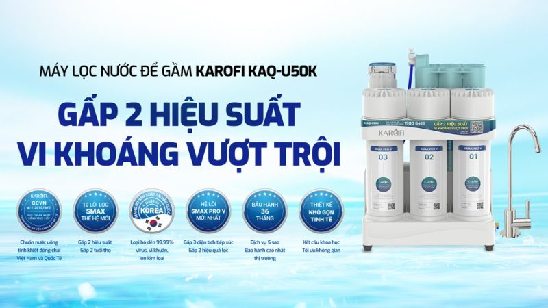 Máy lọc nước RO Karofi KAQ-U50K 16 Máy lọc nước RO Karofi KAQ-U50K