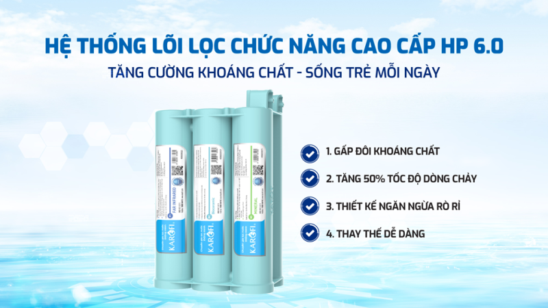 Máy lọc nước RO Karofi KAQ-US08 20 Máy lọc nước RO Karofi KAQ-US08