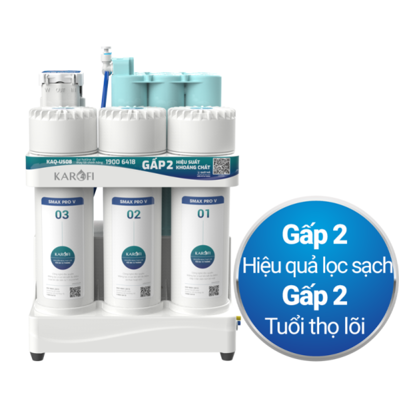 Máy lọc nước RO Karofi KAQ-US08