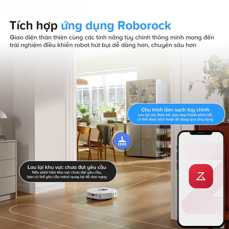 ROBOT HÚT BỤI LAU NHÀ ROBOROCK QREVO 5AE 61 ROBOT HÚT BỤI LAU NHÀ ROBOROCK QREVO 5AE