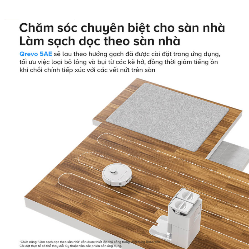 ROBOT HÚT BỤI LAU NHÀ ROBOROCK QREVO 5AE 59 ROBOT HÚT BỤI LAU NHÀ ROBOROCK QREVO 5AE