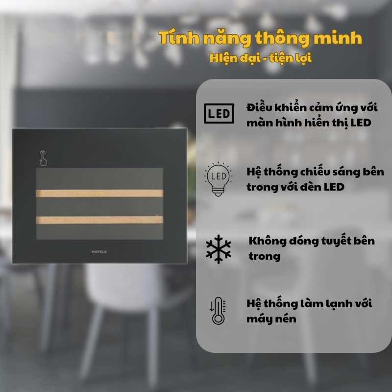 Tủ rượu HAFELE HW-C62BB 533.17.001 16 Tủ rượu HAFELE HW-C62BB 533.17.001