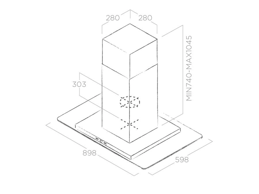MÁY HÚT MÙI ĐẢO ELICA THIN ISLAND IX/A/120 9 MÁY HÚT MÙI ĐẢO ELICA THIN ISLAND IX/A/120
