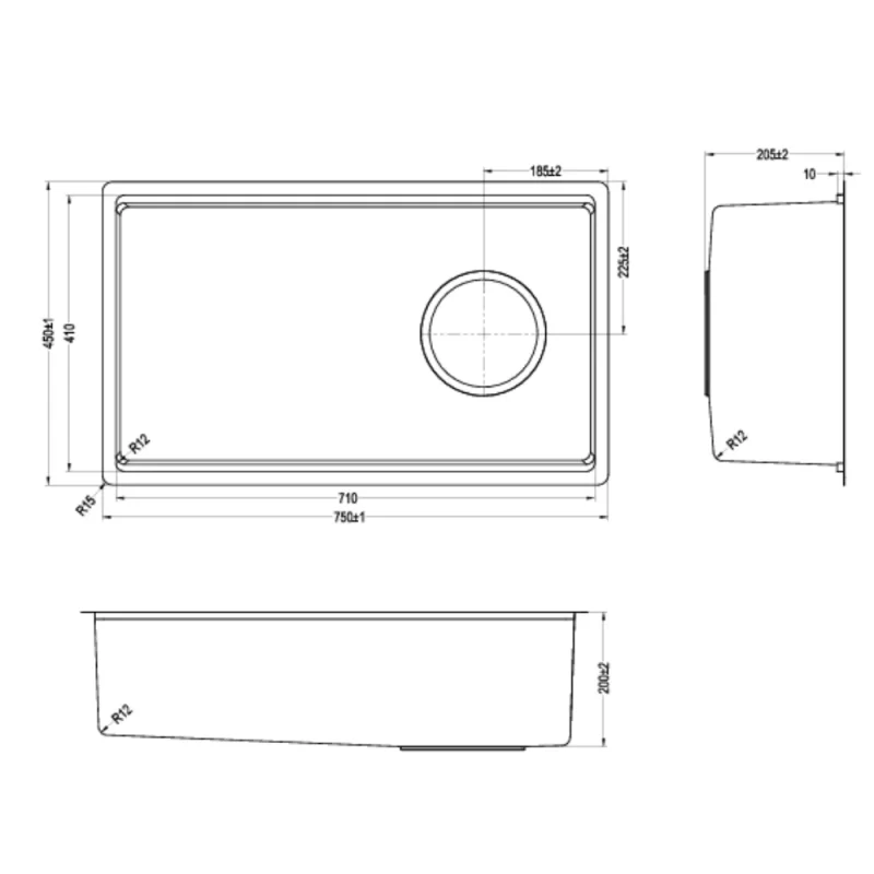 Chậu rửa bát KLUGER KY7545SL-S75 Plus 21 Chậu rửa bát KLUGER KY7545SL-S75 Plus