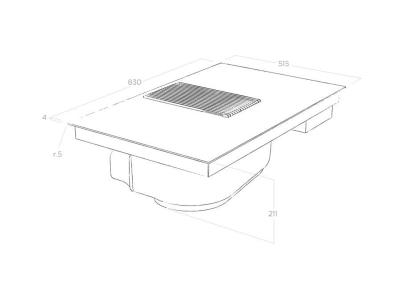 BẾP TỪ KẾT HỢP HÚT MÙI ELICA NIKOLATESLA PRIME BL/F/83 15 BẾP TỪ KẾT HỢP HÚT MÙI ELICA NIKOLATESLA PRIME BL/F/83