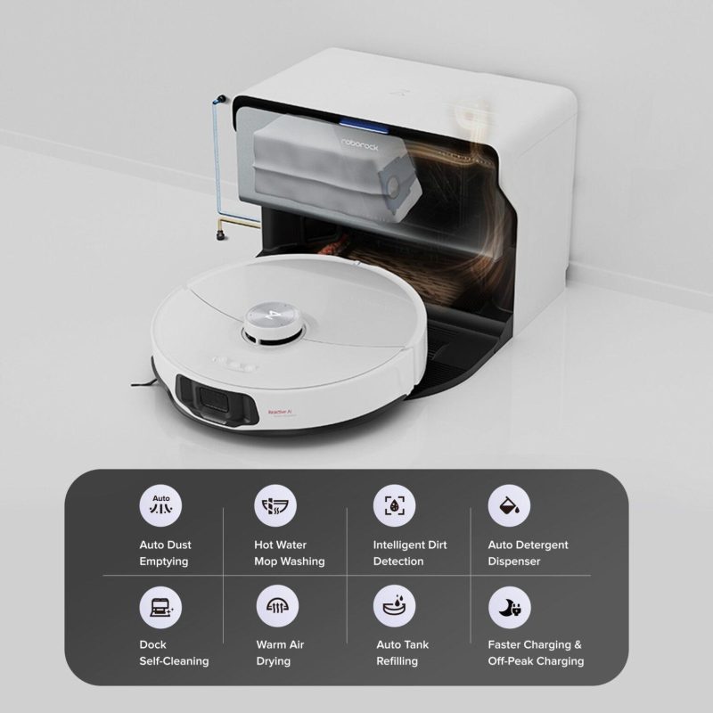 ROBOT HÚT BỤI LAU NHÀ ROBOROCK S8 MAXV ULTRA-TỰ ĐỘNG CẤP XẢ NƯỚC 78 ROBOT HÚT BỤI LAU NHÀ ROBOROCK S8 MAXV ULTRA-TỰ ĐỘNG CẤP XẢ NƯỚC