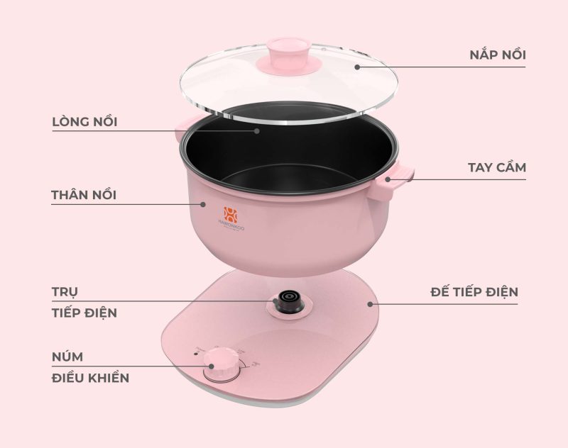 NỒI LẨU ĐIỆN HAWONKOO HEH-100-PK 19 NỒI LẨU ĐIỆN HAWONKOO HEH-100-PK