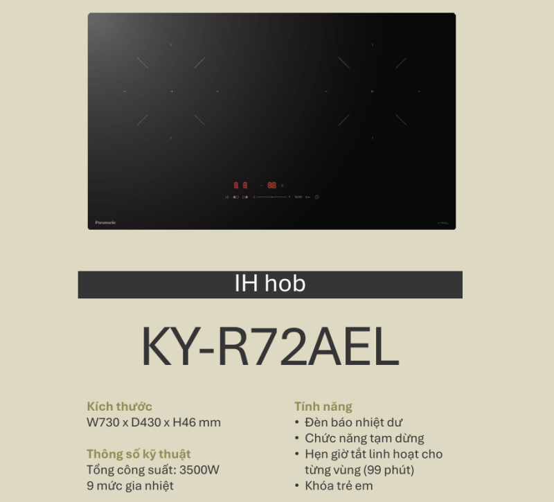 Bếp từ Panasonic KY-R72AEL 7 Bếp từ Panasonic KY-R72AEL