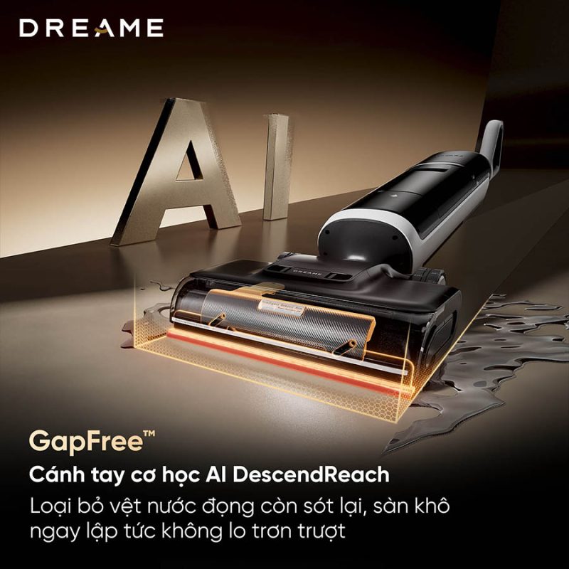 MÁY HÚT BỤI LAU NHÀ KHÔ VÀ ƯỚT DREAME H15 PRO HEAT 35 MÁY HÚT BỤI LAU NHÀ KHÔ VÀ ƯỚT DREAME H15 PRO HEAT