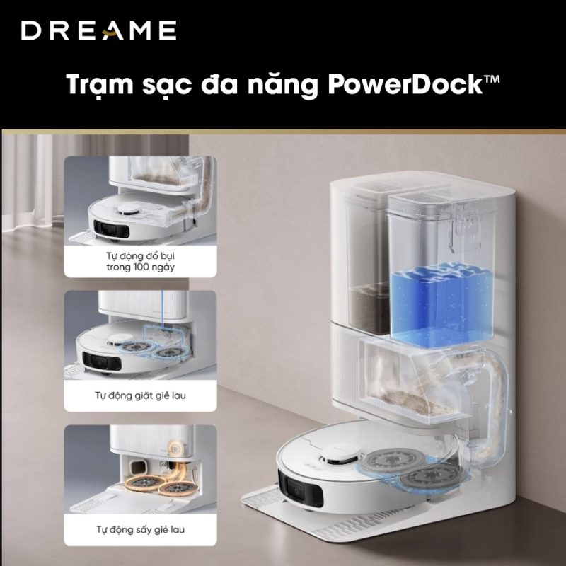 ROBOT HÚT BỤI LAU NHÀ DREAME D20 ULTRA 37 ROBOT HÚT BỤI LAU NHÀ DREAME D20 ULTRA