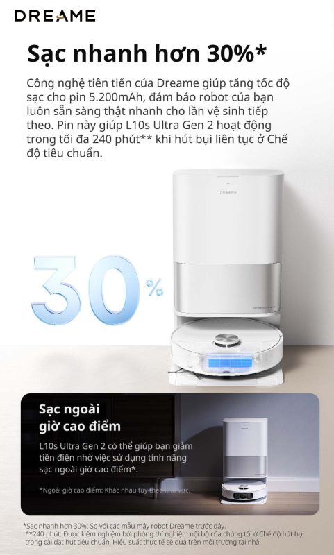 ROBOT HÚT BỤI LAU NHÀ DREAME L10S ULTRA GEN 2 57 ROBOT HÚT BỤI LAU NHÀ DREAME L10S ULTRA GEN 2
