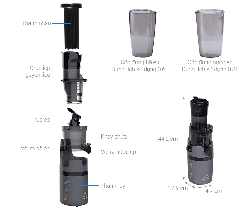 MÁY ÉP CHẬM HAWONKOO SJH-002-GR 19 MÁY ÉP CHẬM HAWONKOO SJH-002-GR