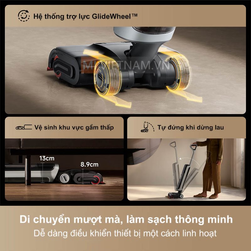 MÁY HÚT BỤI LAU NHÀ KHÔ VÀ ƯỚT DREAME H15 PRO HEAT 37 MÁY HÚT BỤI LAU NHÀ KHÔ VÀ ƯỚT DREAME H15 PRO HEAT