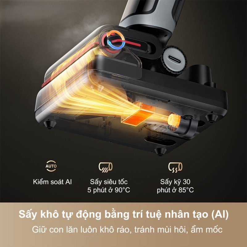 MÁY HÚT BỤI LAU NHÀ KHÔ VÀ ƯỚT DREAME H15 PRO HEAT 42 MÁY HÚT BỤI LAU NHÀ KHÔ VÀ ƯỚT DREAME H15 PRO HEAT