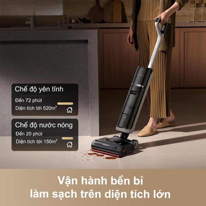 MÁY HÚT BỤI LAU NHÀ KHÔ VÀ ƯỚT DREAME H15 PRO HEAT 41 MÁY HÚT BỤI LAU NHÀ KHÔ VÀ ƯỚT DREAME H15 PRO HEAT
