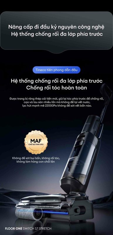 MÁY HÚT BỤI LAU NHÀ TINECO FLOOR ONE SWITCH S7 STRETCH 48 MÁY HÚT BỤI LAU NHÀ TINECO FLOOR ONE SWITCH S7 STRETCH