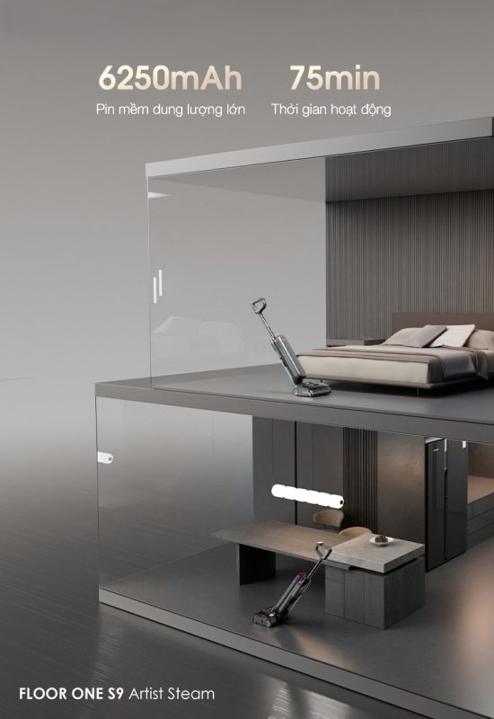 MÁY HÚT BỤI LAU NHÀ TINECO FLOOR ONE S9 ARTIST STEAM 43 MÁY HÚT BỤI LAU NHÀ TINECO FLOOR ONE S9 ARTIST STEAM