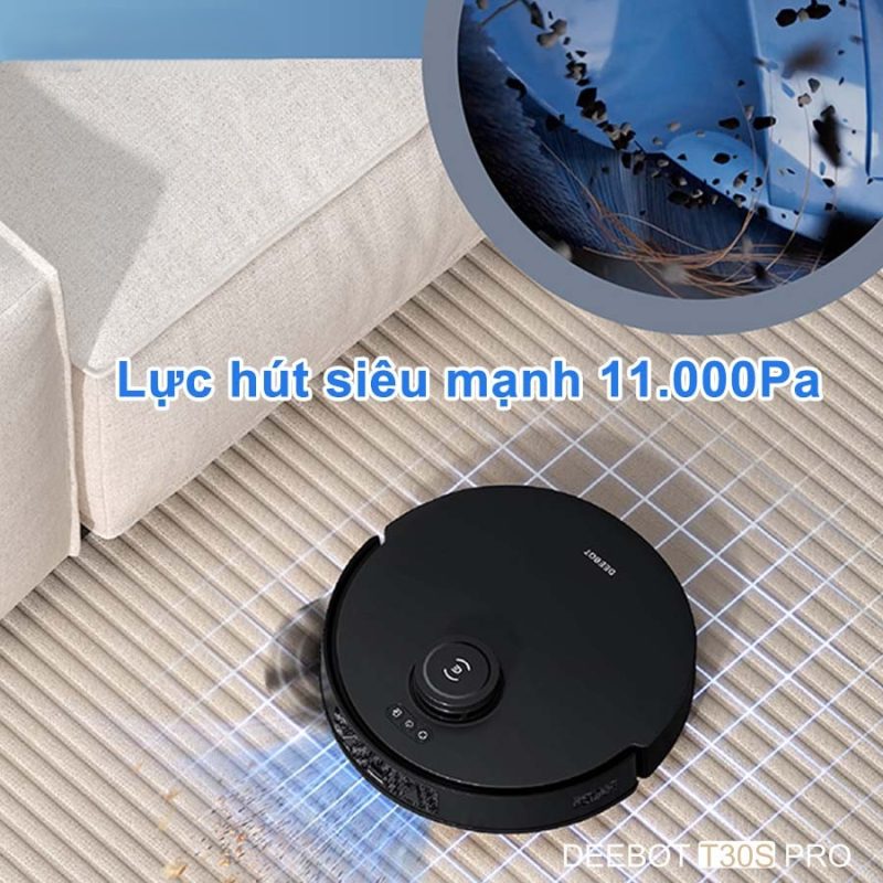 ROBOT HÚT BỤI LAU NHÀ ECOVACS DEEBOT T30S PRO 59 ROBOT HÚT BỤI LAU NHÀ ECOVACS DEEBOT T30S PRO