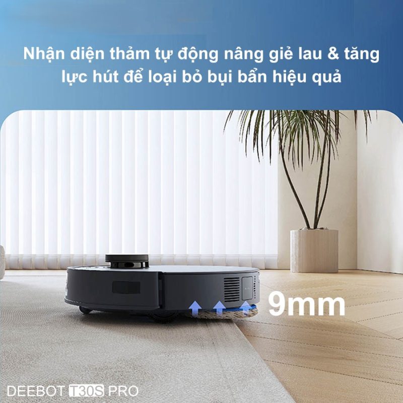 ROBOT HÚT BỤI LAU NHÀ ECOVACS DEEBOT T30S PRO 65 ROBOT HÚT BỤI LAU NHÀ ECOVACS DEEBOT T30S PRO