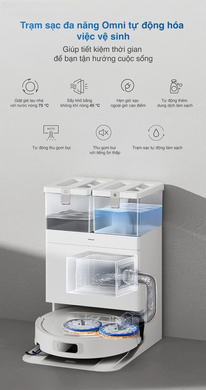 ROBOT HÚT BỤI LAU NHÀ ECOVACS DEEBOT T30C 58 ROBOT HÚT BỤI LAU NHÀ ECOVACS DEEBOT T30C