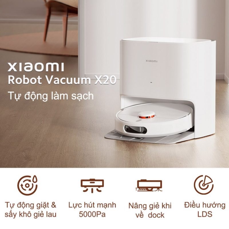 ROBOT HÚT BỤI LAU NHÀ XIAOMI VACUUM X20 31 ROBOT HÚT BỤI LAU NHÀ XIAOMI VACUUM X20