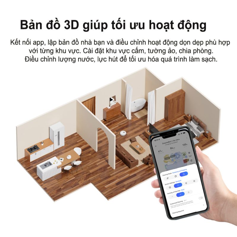 ROBOT HÚT BỤI LAU NHÀ DREAME L10 ULTRA 49 ROBOT HÚT BỤI LAU NHÀ DREAME L10 ULTRA