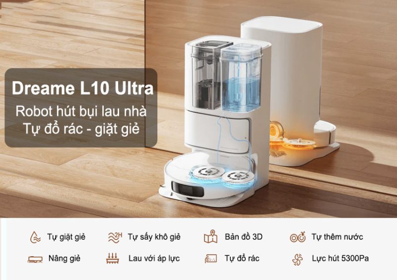 ROBOT HÚT BỤI LAU NHÀ DREAME L10 ULTRA 37 ROBOT HÚT BỤI LAU NHÀ DREAME L10 ULTRA