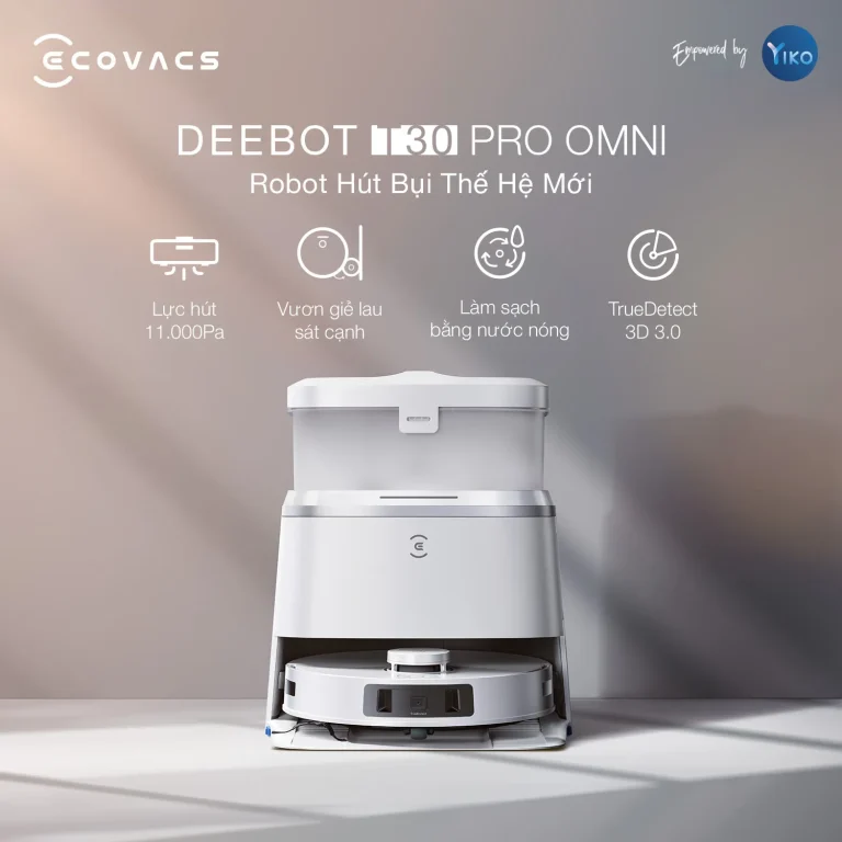 ROBOT HÚT BỤI LAU NHÀ ECOVACS DEEBOT T30 PRO OMNI 69 ROBOT HÚT BỤI LAU NHÀ ECOVACS DEEBOT T30 PRO OMNI